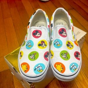 Disney 50th Vans 
unisex womens size 9.5 or Mens size 8